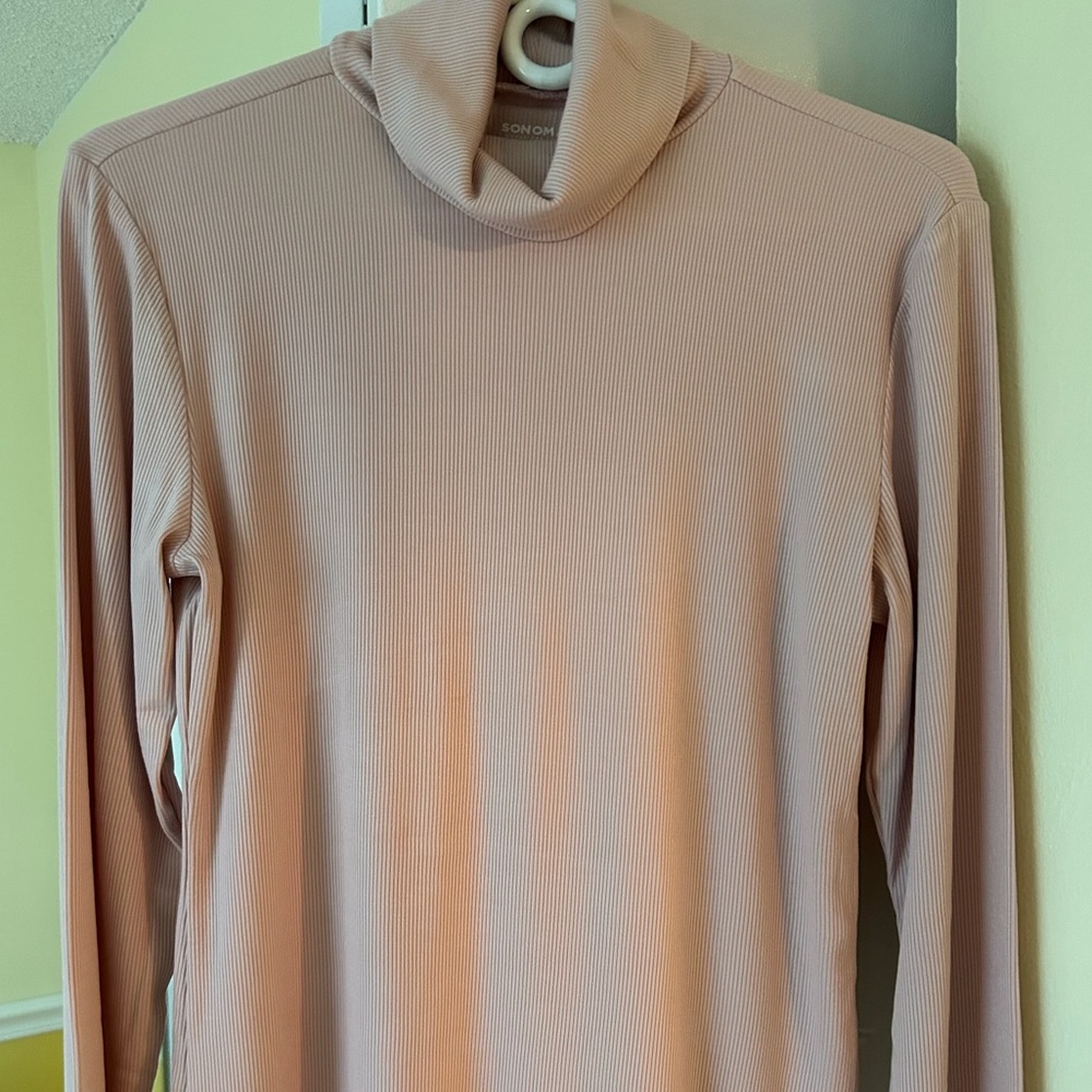 Sonoma turtleneck ribbed cotton shirt